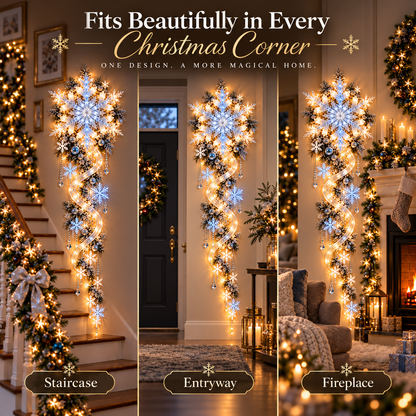 ❄️ Giant Snowflake Blizzard Trail™- Let the Snowstorm Glow Indoors