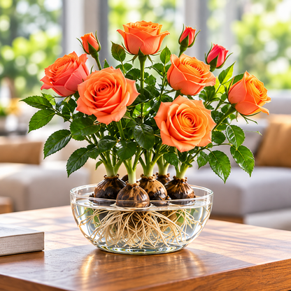 ✨ Hydroponic Rose Bulbs -Enchanting Fragrant 🌹 Can be grown in water or soil