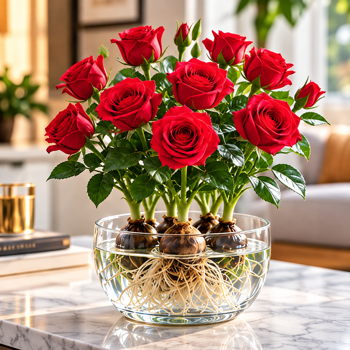 ✨ Hydroponic Rose Bulbs -Enchanting Fragrant 🌹 Can be grown in water or soil