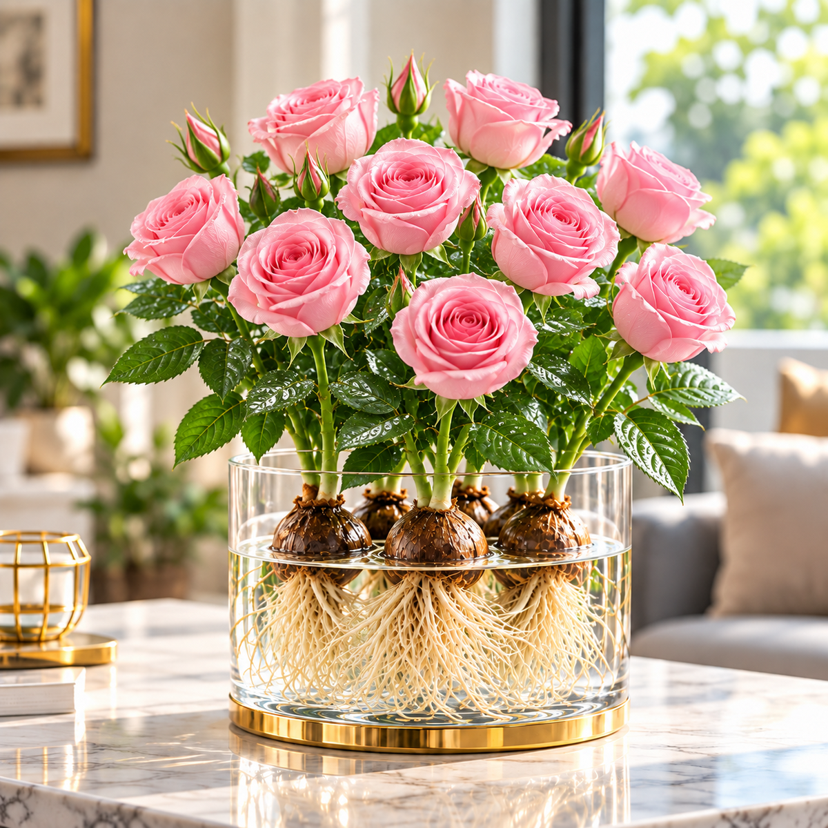 ✨ Hydroponic Rose Bulbs -Enchanting Fragrant 🌹 Can be grown in water or soil
