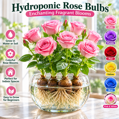✨ Hydroponic Rose Bulbs -Enchanting Fragrant 🌹 Can be grown in water or soil