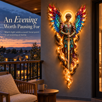 ✝️ ✨ Heavenly Radiance™ Lighted Angel Wall Sculpture