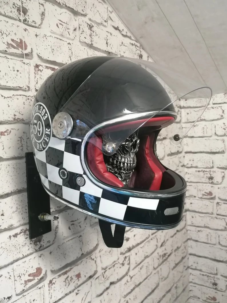 ☠️🏴‍☠️Motorcycle Helmet and Jacket Skull Holder