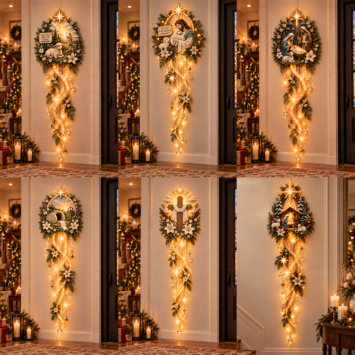 ⏳ Last Day 49% OFF – ✝️ Nativity Starfall Wall Light | Warm Golden Bethlehem Glow for Christmas Walls & Faith-Filled Homes ⭐