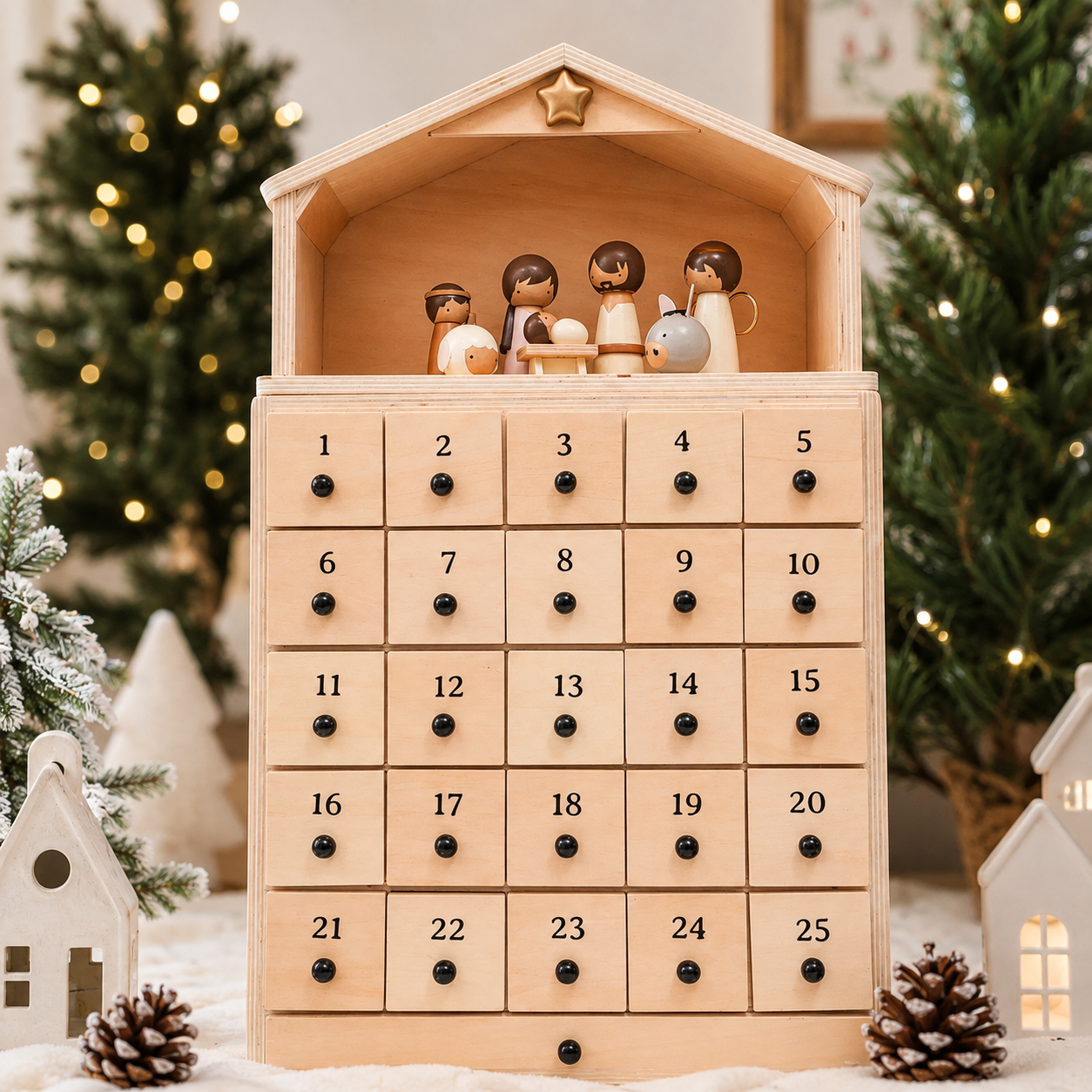 Nativity Advent Calendar 2026 – 24-Day Christmas Countdown with Nativity Figures