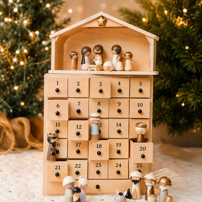Nativity Advent Calendar 2026 – 24-Day Christmas Countdown with Nativity Figures