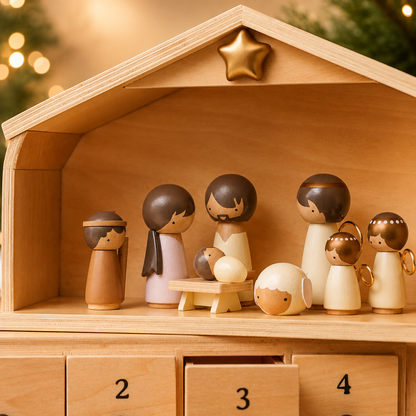 Nativity Advent Calendar 2026 – 24-Day Christmas Countdown with Nativity Figures
