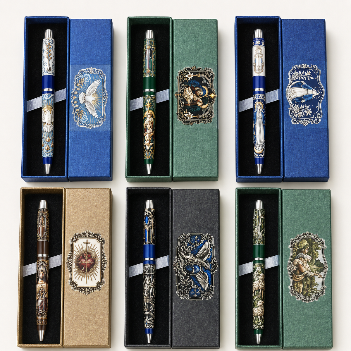 🔥 LAST DAY 49% OFF – ✝️ Sacred Legacy Faith-Inspired Keepsake Pen Collection | 6 Devotional Designs for Prayer Journaling, Bible Study & Meaningful Christian Gifts 🖊️✨