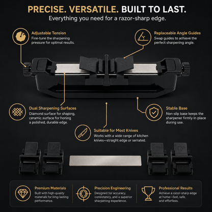 Upgraded Professional-Level Venture Precision Knife Sharpener