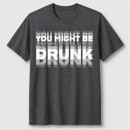 You Might Be Drunk Graphic T-Shirt – Funny Party Statement Tee for Men & Women