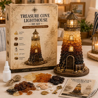 ⏳ Last Day 49% OFF – 🌊 Beginner-Friendly DIY Lighted Sea Glass💕