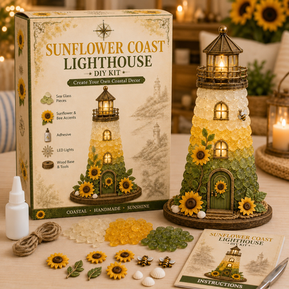 ⏳ Last Day 49% OFF – 🌊 Beginner-Friendly DIY Lighted Sea Glass💕
