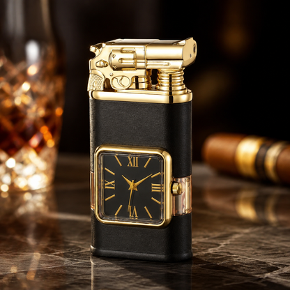 Vintage Watch Bezel Windproof Jet Flame Lighter