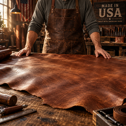 🔥 100% Handmade Full-Grain Buffalo Leather Belt – Built to Last