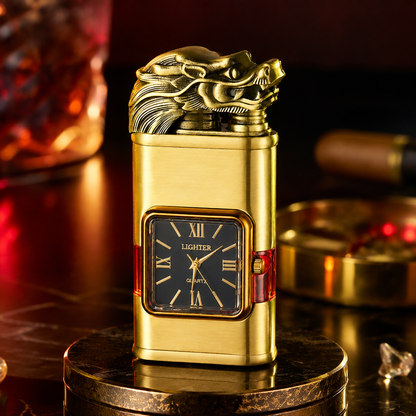 Vintage Watch Bezel Windproof Jet Flame Lighter
