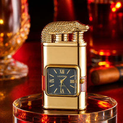 Vintage Watch Bezel Windproof Jet Flame Lighter