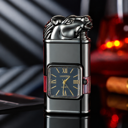 Vintage Watch Bezel Windproof Jet Flame Lighter