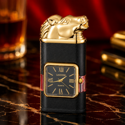 Vintage Watch Bezel Windproof Jet Flame Lighter