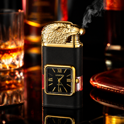 Vintage Watch Bezel Windproof Jet Flame Lighter