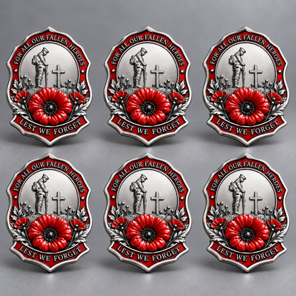Limited Edition Red Poppy Remembrance Brooch – For All Our Fallen Heroes