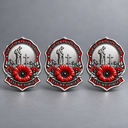 Limited Edition Red Poppy Remembrance Brooch – For All Our Fallen Heroes