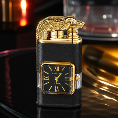 Vintage Watch Bezel Windproof Jet Flame Lighter