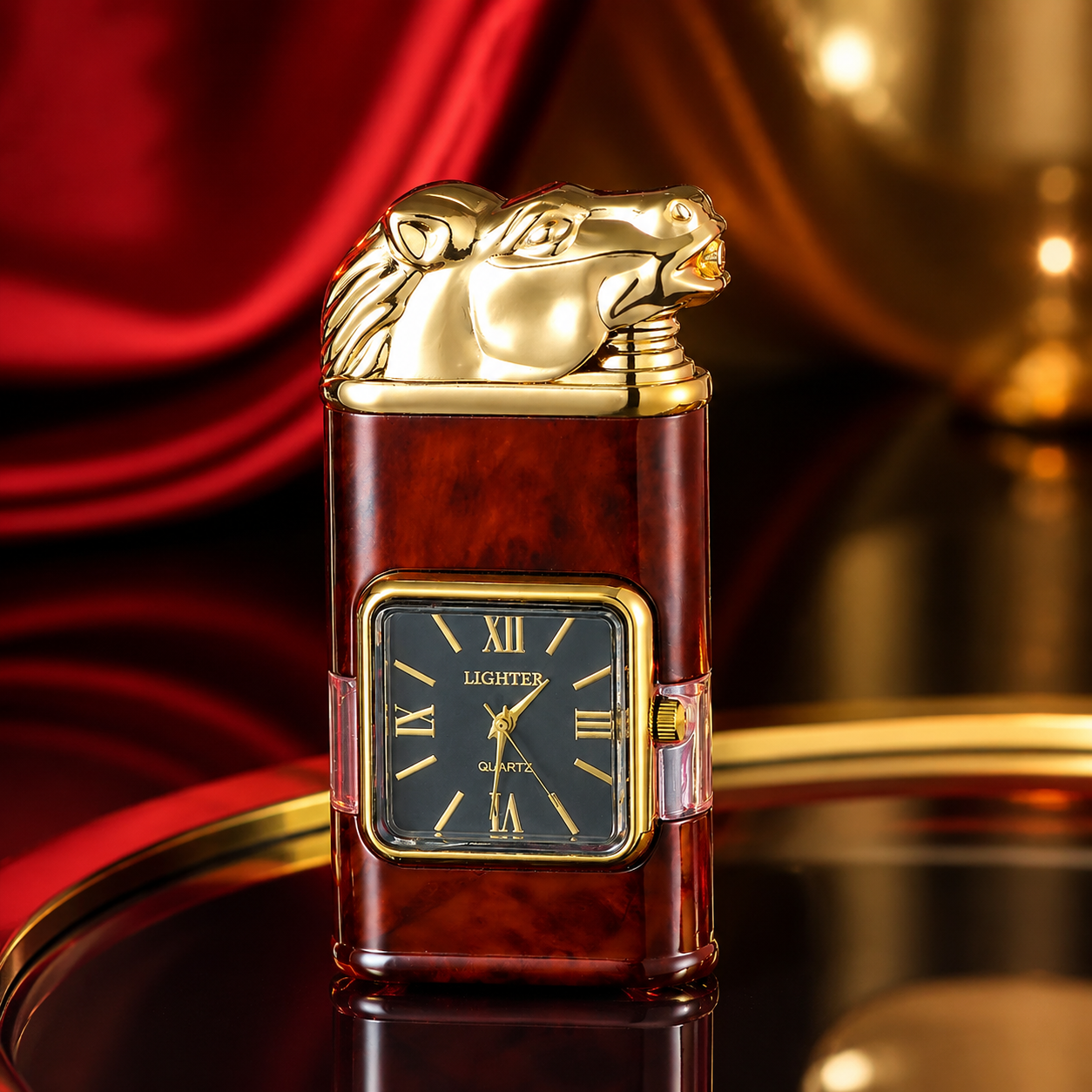 Vintage Watch Bezel Windproof Jet Flame Lighter