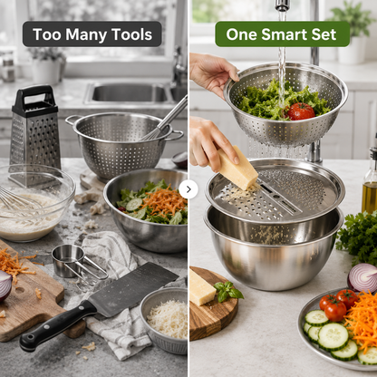 🔥 NEW HOT SALE 🔥Multifunctional Stainless Steel Basin
