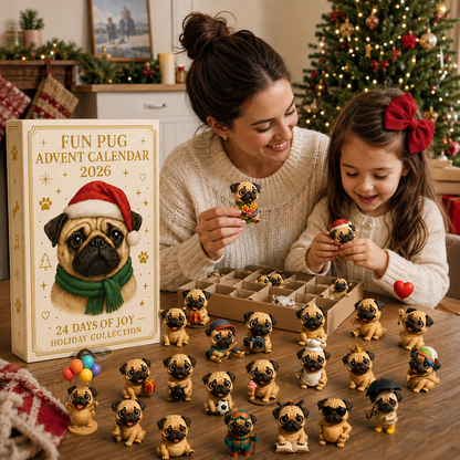 2026 Fun Pug Advent Calendar🎄🐶