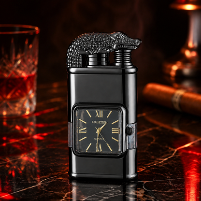 Vintage Watch Bezel Windproof Jet Flame Lighter