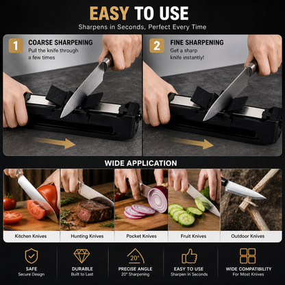 Upgraded Professional-Level Venture Precision Knife Sharpener