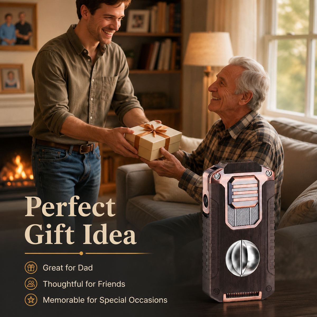 Vintage-Inspired Luxury Refillable Lighter