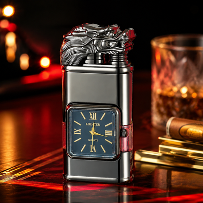 Vintage Watch Bezel Windproof Jet Flame Lighter