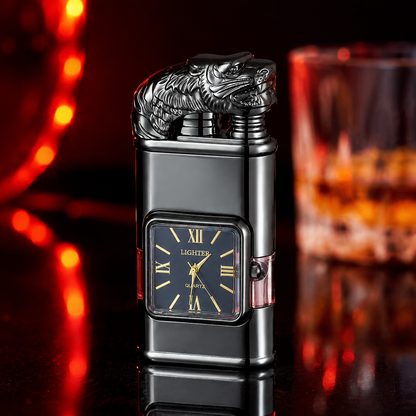 Vintage Watch Bezel Windproof Jet Flame Lighter