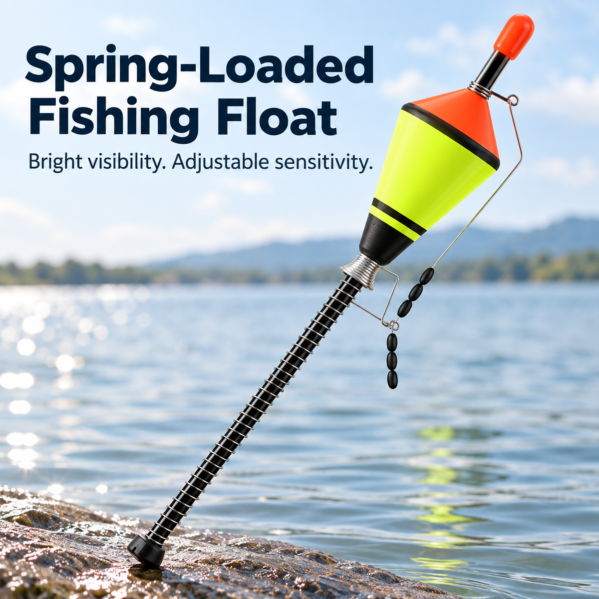 🎣 Spring-Loaded Fishing Float with Adjustable Sensitivity