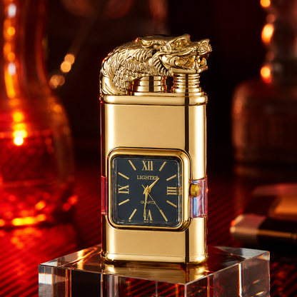 Vintage Watch Bezel Windproof Jet Flame Lighter