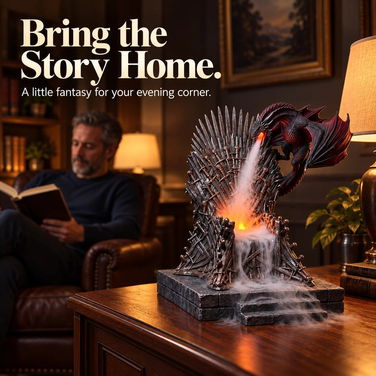 🐲 Dracarys  – Light-Up Dragon Mist Humidifier