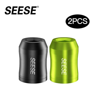 SEESE Strong Magnetic Screw Ring: 1/4 Inch/ 6.35 mm Universal Magnetic Screw Holder - Removable Magnetic Screwdriver Drill Bit Holder for Hex Screwdriver and Power Bits