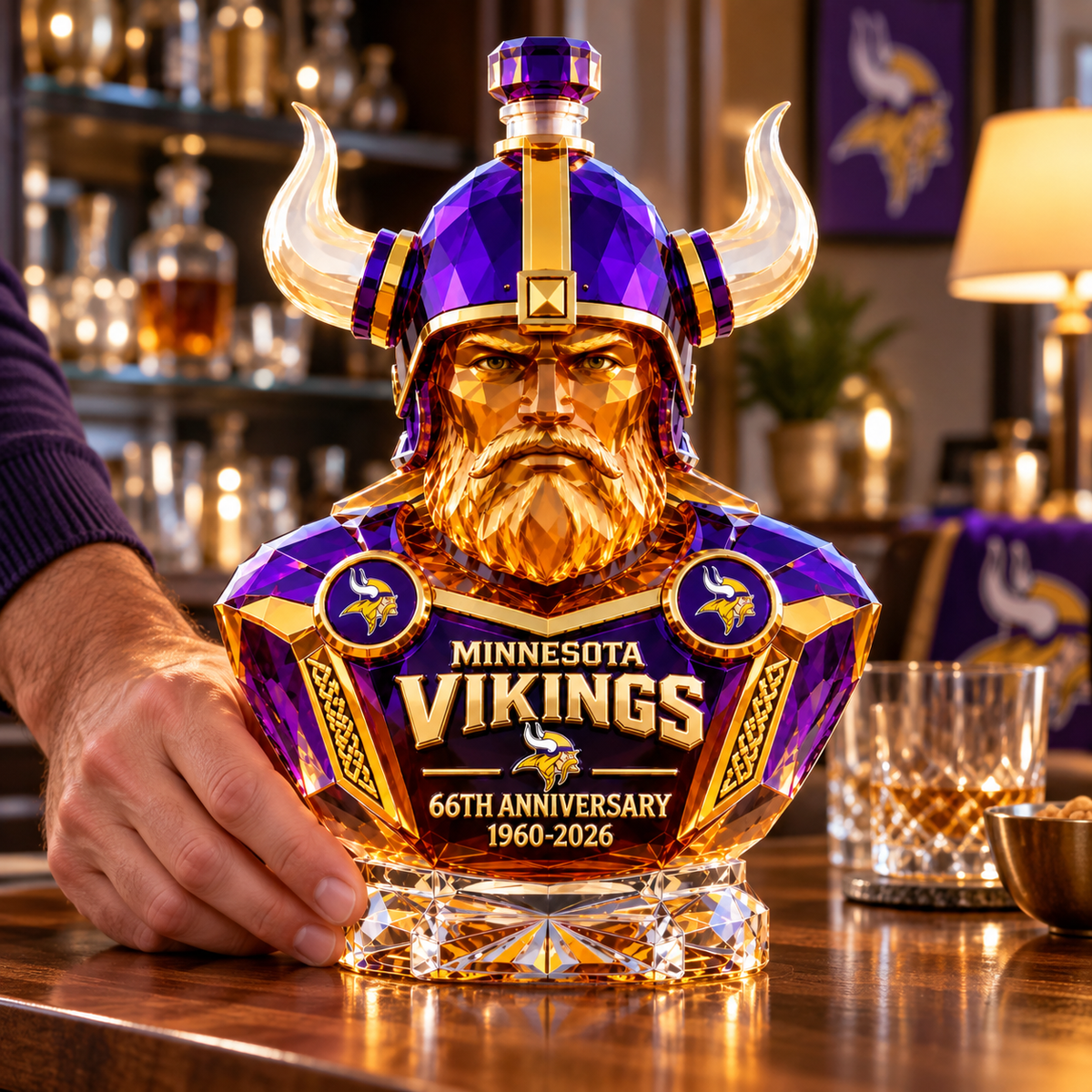 66th Anniversary Commemorative Whiskey Bottle