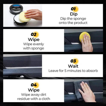 Cleaning and care cream & Cleaning paste for leather care