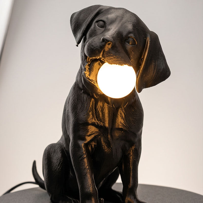 Labrador Puppy Ball Lamp