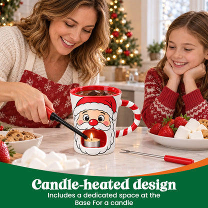 🎄🍫 Christmas Chocolate Fondue Mug – Melt, Dip & Enjoy ✨