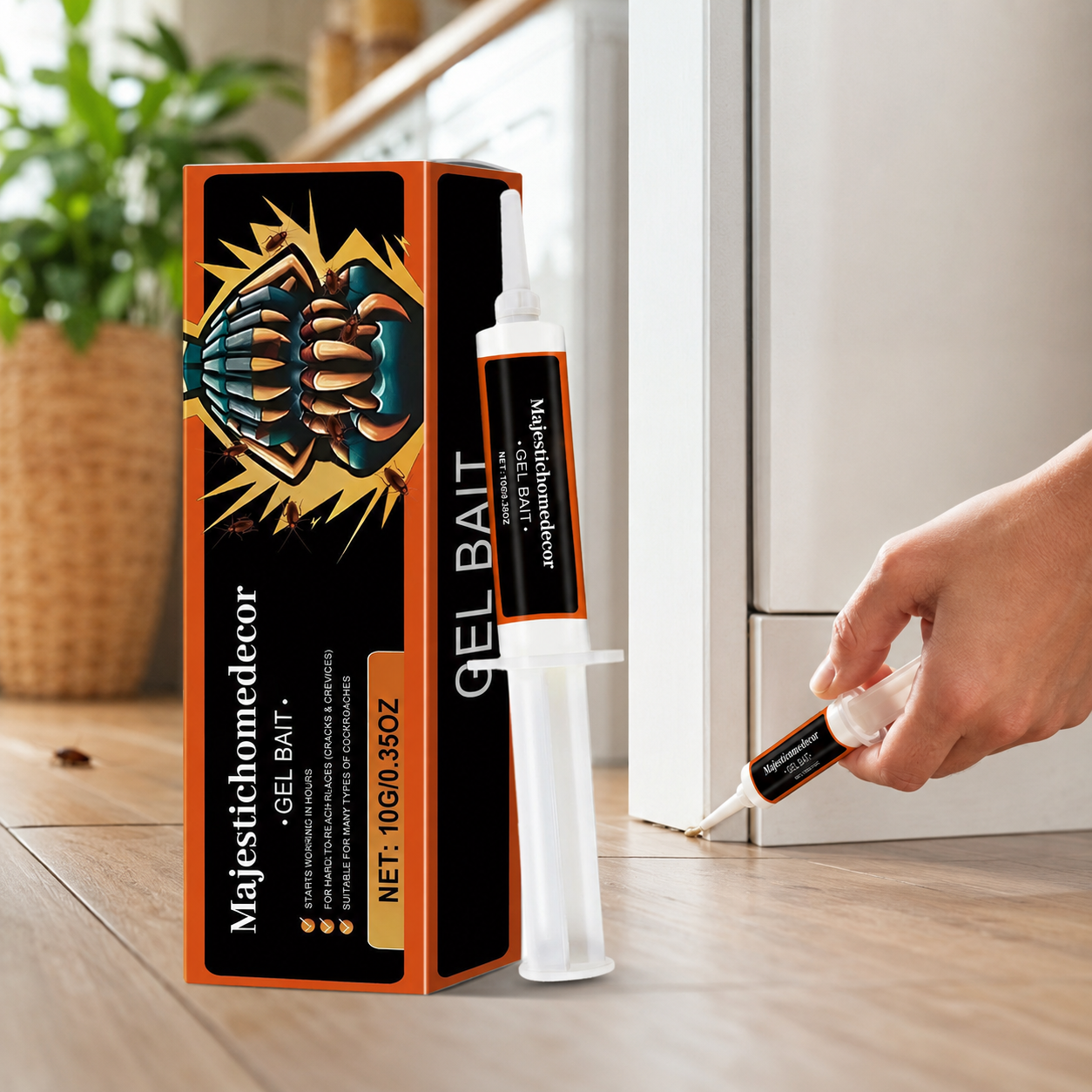 💥 [2026 Upgraded Formula] Professional Cockroach Gel Bait – Eliminates Entire Nest