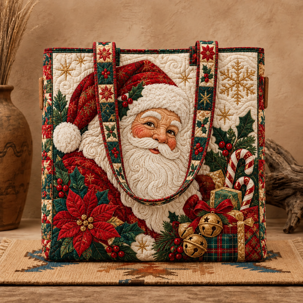 Handmade Holiday Heritage Quilted Carryall