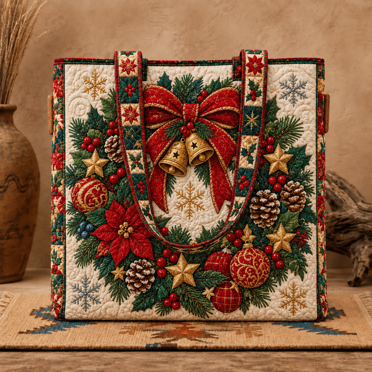 Handmade Holiday Heritage Quilted Carryall