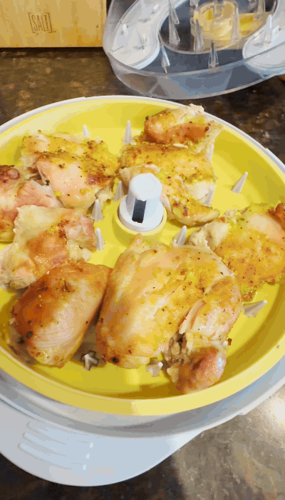 Finished shredded chicken
