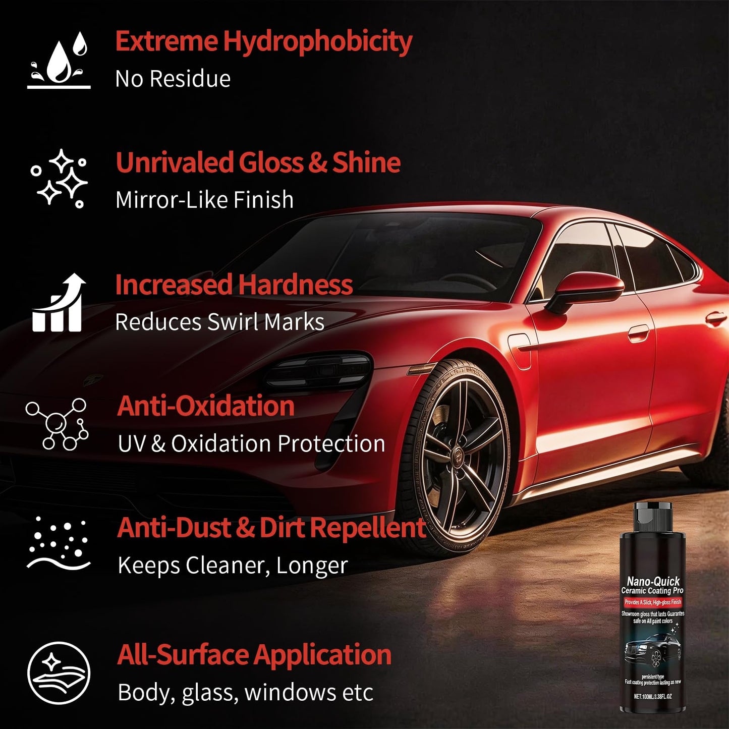 3-in-1 High Protection Quick Ceramic Coating Spray