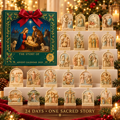 2026 Story of Jesus – 24 Days of Faith & Wonder Advent Calendar with 24 Unique Biblical Scene Miniatures, Christian Christmas Collectible Gift