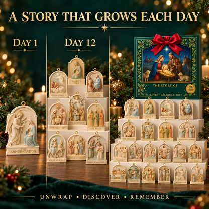 2026 Story of Jesus – 24 Days of Faith & Wonder Advent Calendar with 24 Unique Biblical Scene Miniatures, Christian Christmas Collectible Gift
