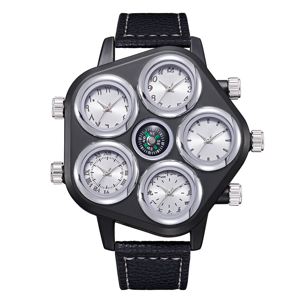 5 Dial Ultra Large Enormous Mens Wrist Accessory Watch